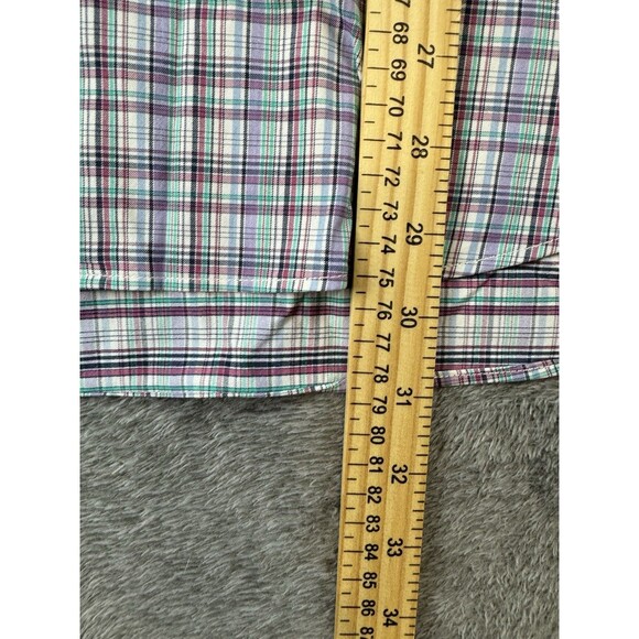 Peter Millar Button Up Shirt Mens Size XL Checker Long Sleeve Summer Comfort - Picture 4 of 8